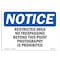 Signmission OSHA Notice Sign, 5" Height, 7" Width, Restricted Area No Trespassing Beyond This Sign, Landscape OS-NS-D-57-L-18081 - alternate 1